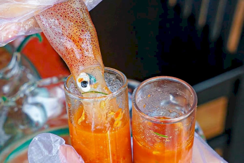 Mực nhảy Vũng Chùa tươi rói